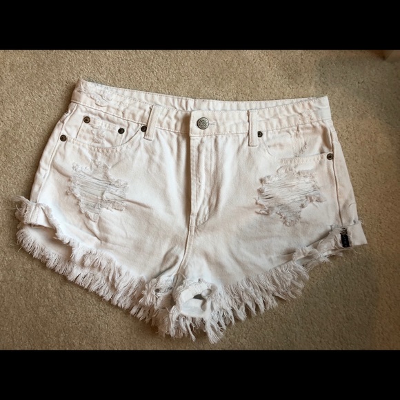 Litz White Denim shorts - Picture 1 of 3